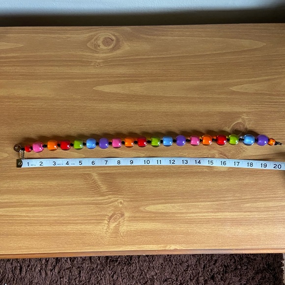 Rainbow beaded necklace from Zahara - Picture 6 of 7